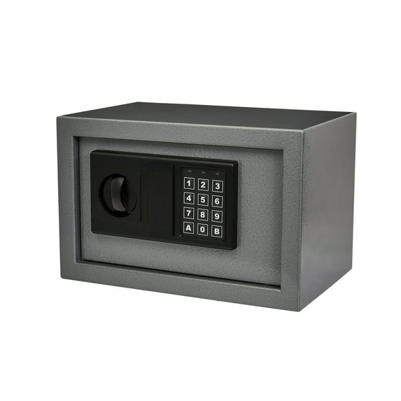 Stalwart Electronic Digital Steel Safe Box with LED Keypad-Color Grey