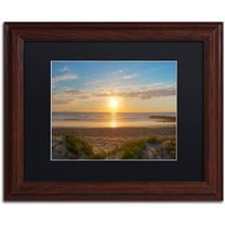 Chris Moyer 'Pierpont Sunset' Black Matted Framed Art