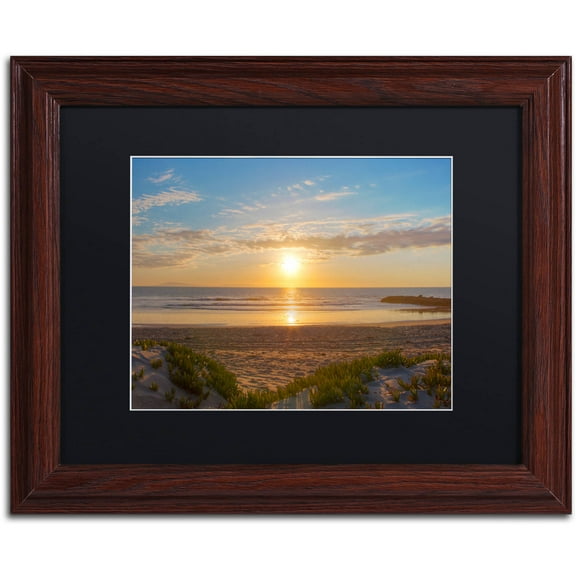 Chris Moyer 'Pierpont Sunset' Black Matted Framed Art