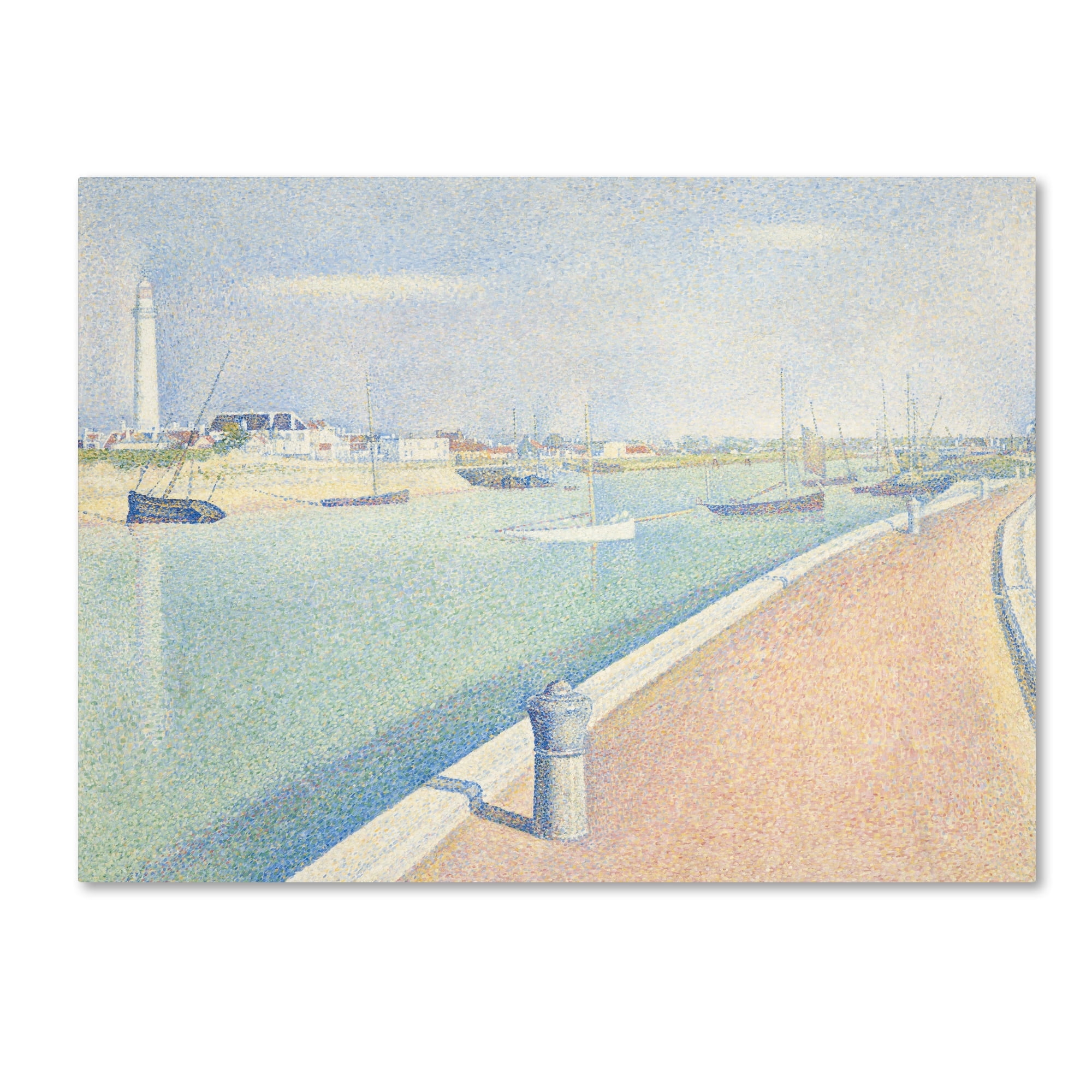 Georges Seurat 'The Channel Of Gravelines' Canvas Art