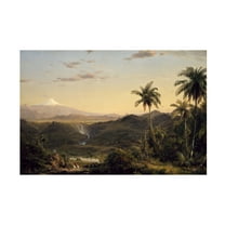 Church 'Cotopaxi Ecuador' Canvas Art