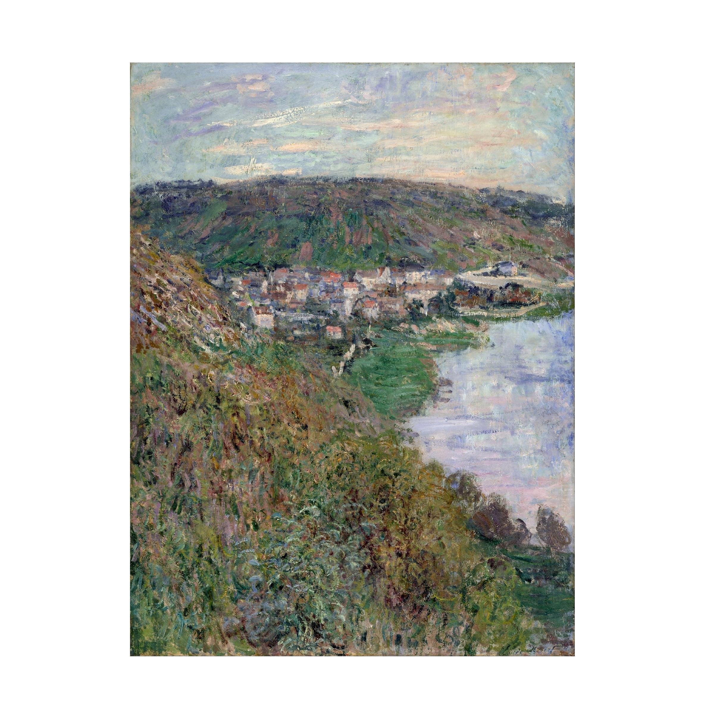 Monet 'View Of Vetheuil' Canvas Art