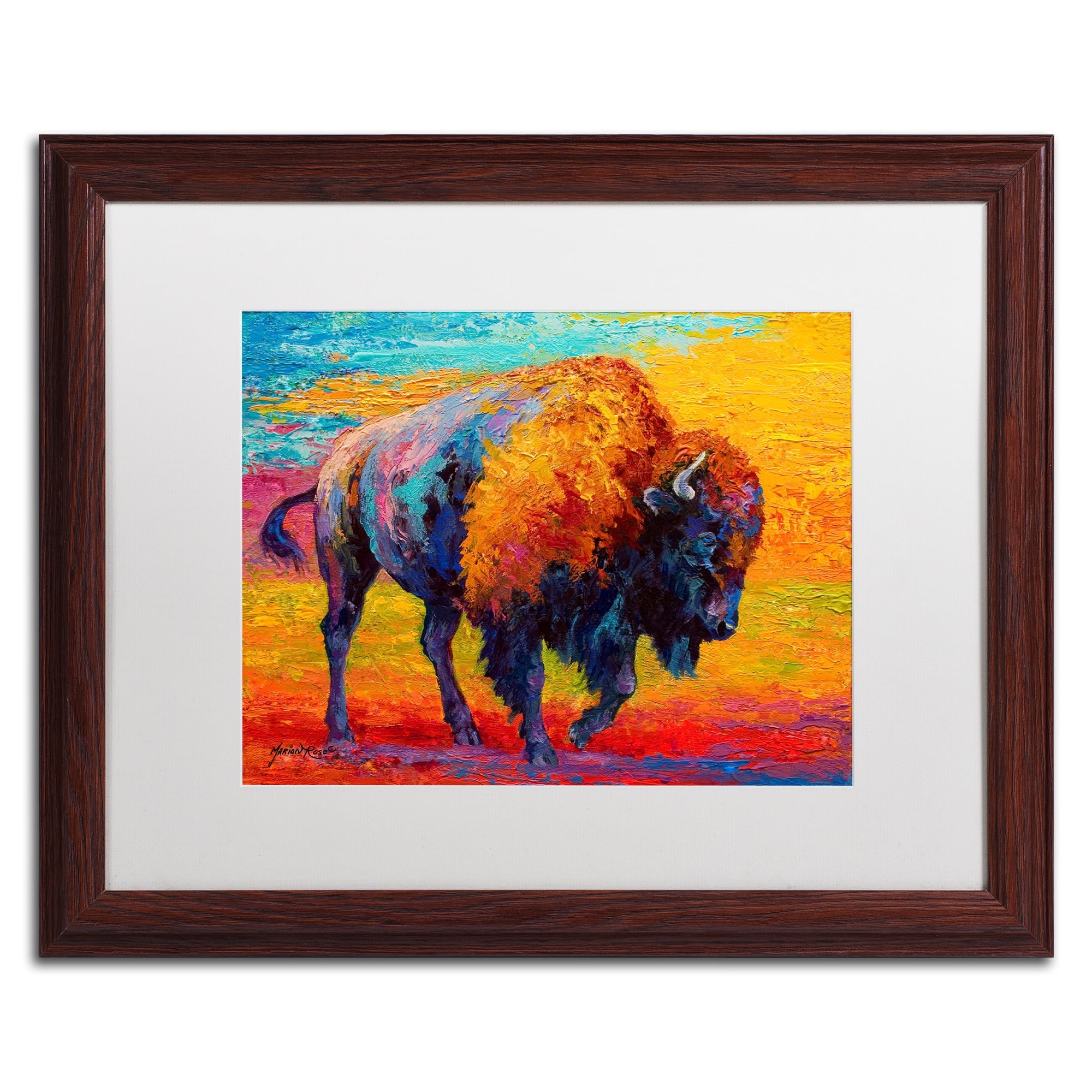 Marion Rose 'Spirit of the Prairie' Matted Framed Art