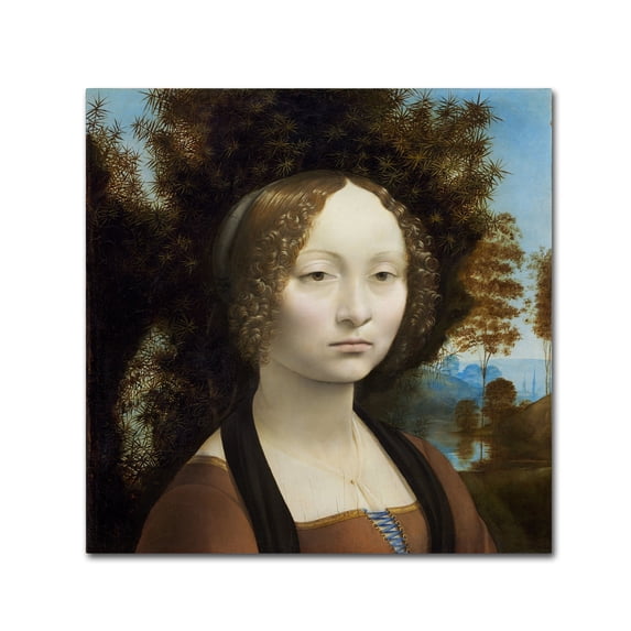 Da Vinci 'Ginevra De Benci' Canvas Art