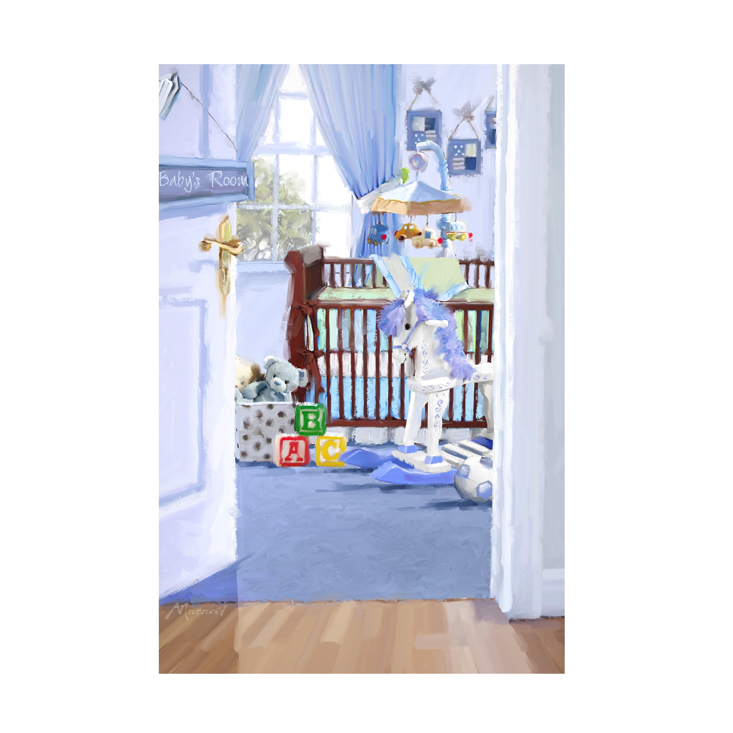 The Macneil Studio 'Boy's Room' Canvas Art