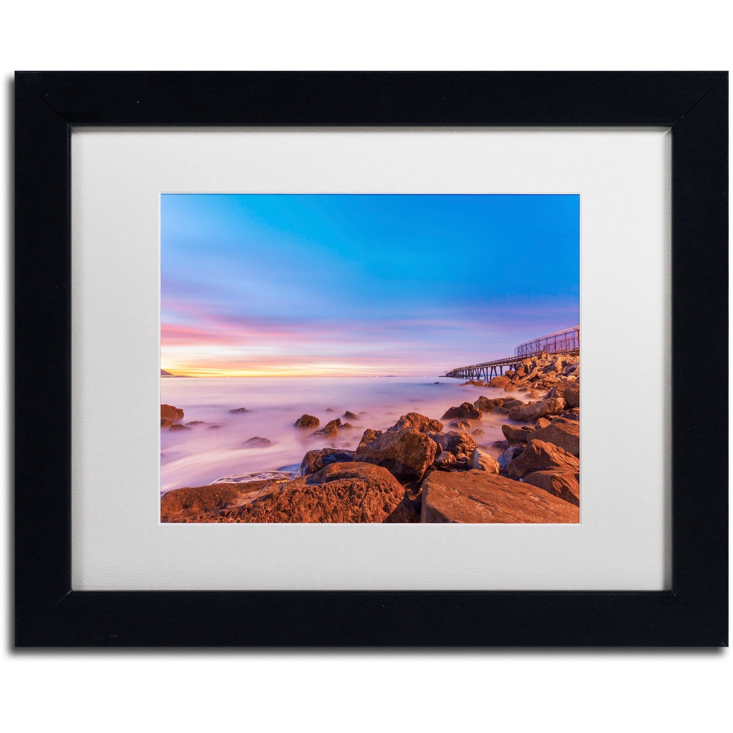 Chris Moyer 'Low Shoals View' Matted Framed Art