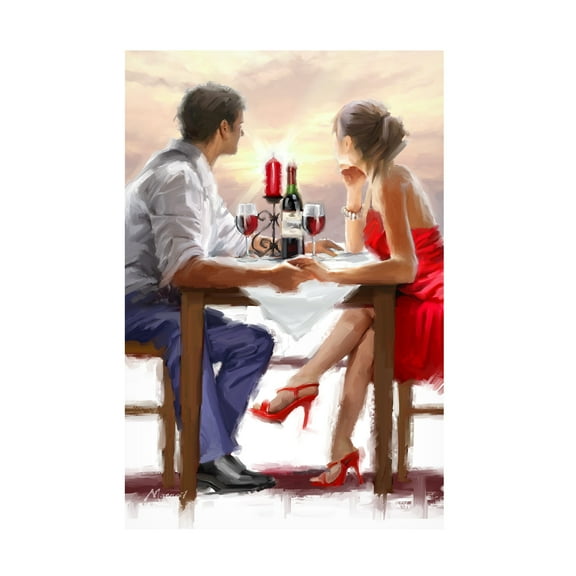 The Macneil Studio 'Valentine Sunset' Canvas Art