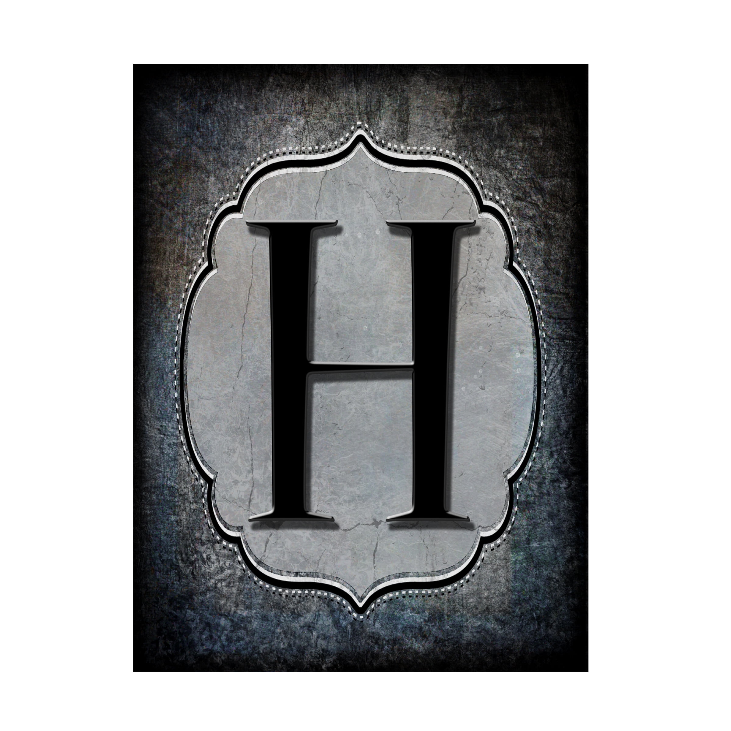 LightBoxJournal 'Letter H' Canvas Art