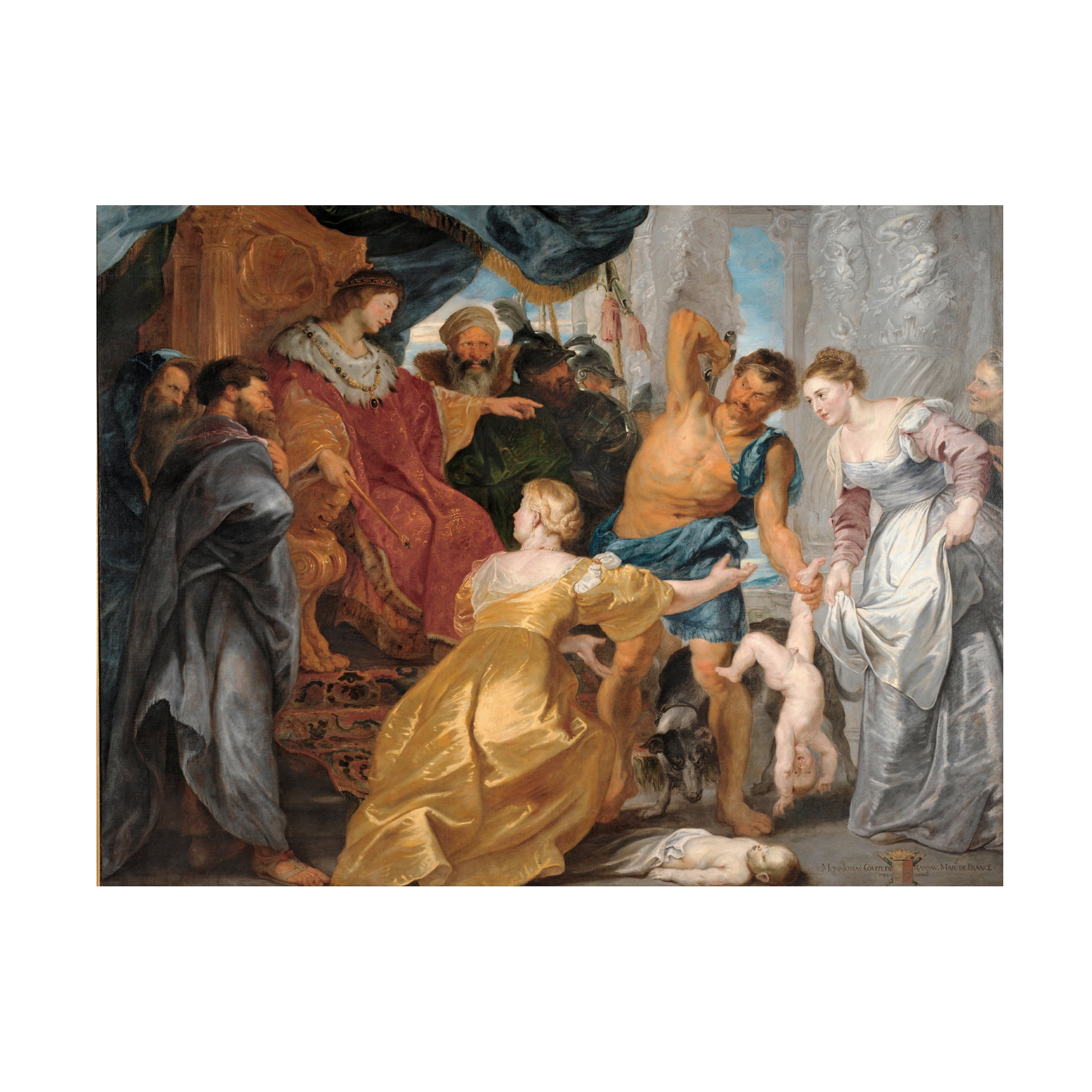 Peter Paul Rubens 'The Judgement Of Solomon' Canvas Art
