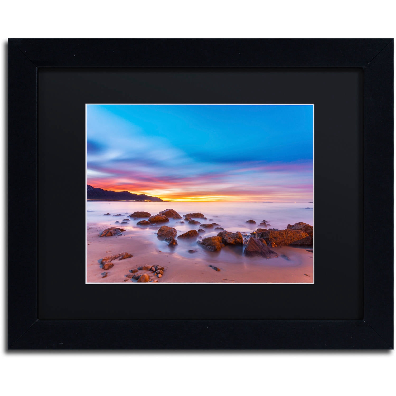 Chris Moyer 'Mussel Shoals Morning' Black Matted Framed Art