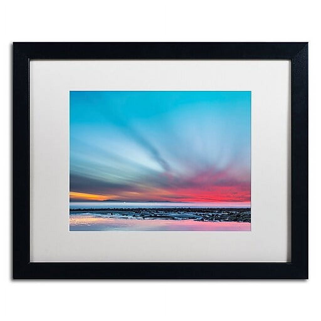 Chris Moyer 'Last Light' Framed Canvas Print in Black Frame