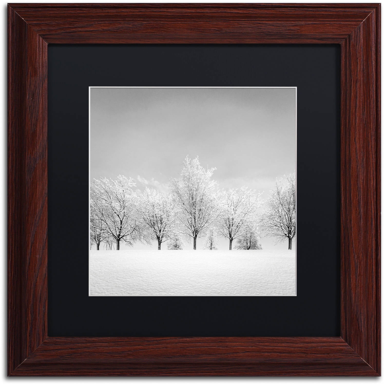 Dave MacVicar 'Ice Storm' Black Matted Framed Art