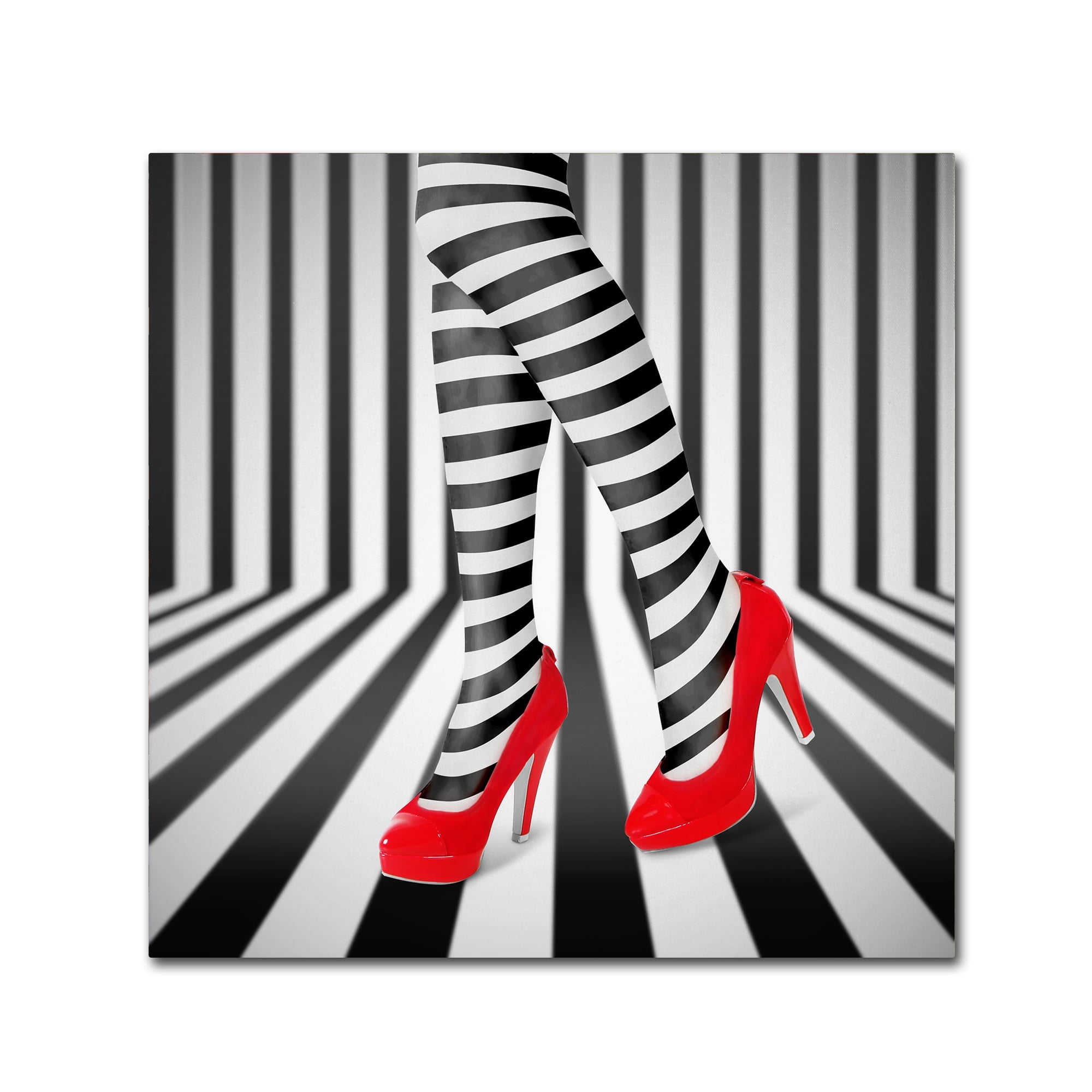 Ihdar Nur 'Red Shoes' Canvas Art