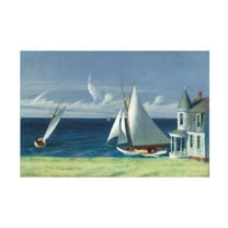 Trademark Fine Art Edward Hopper The Lee Shore Canvas Wall Art - 12x19