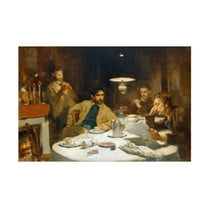 Willard Metcalf 'The Ten Cent Breakfast' Canvas Art