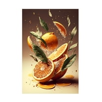 Treechild 'Fresh Oranges' Canvas Art