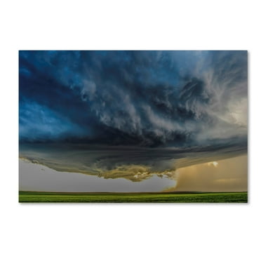 Rob Darby 'Storm Over Greenfield' Canvas Art