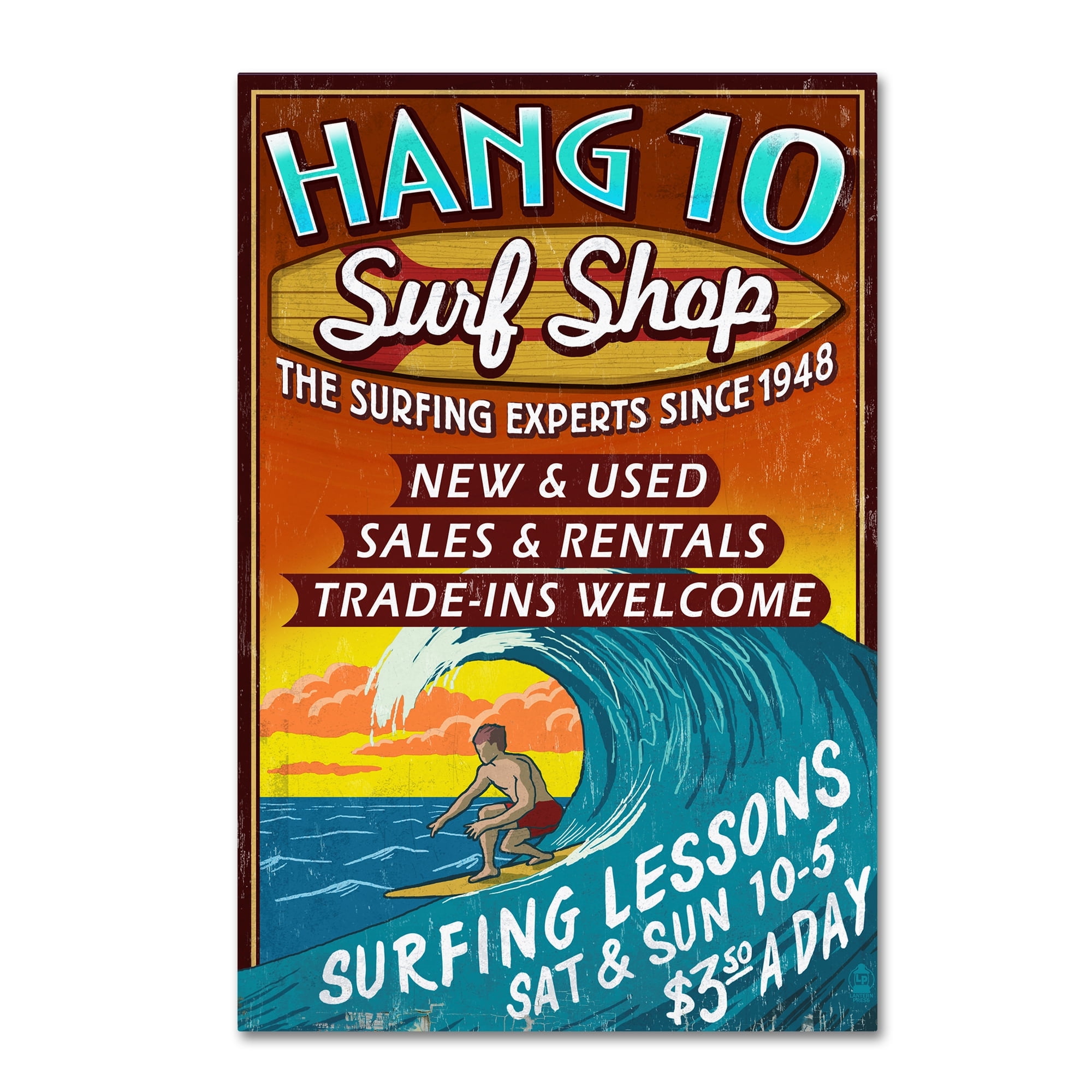 Lantern Press 'Wave' Canvas Art