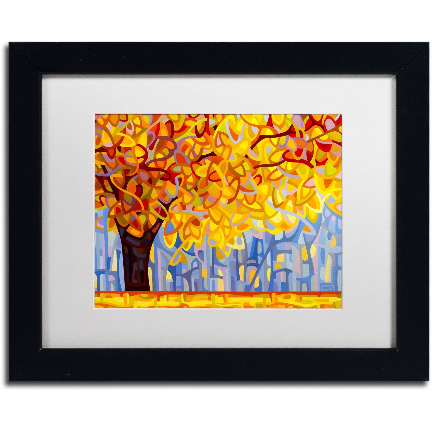 Mandy Budan 'October Gold' Matted Framed Art