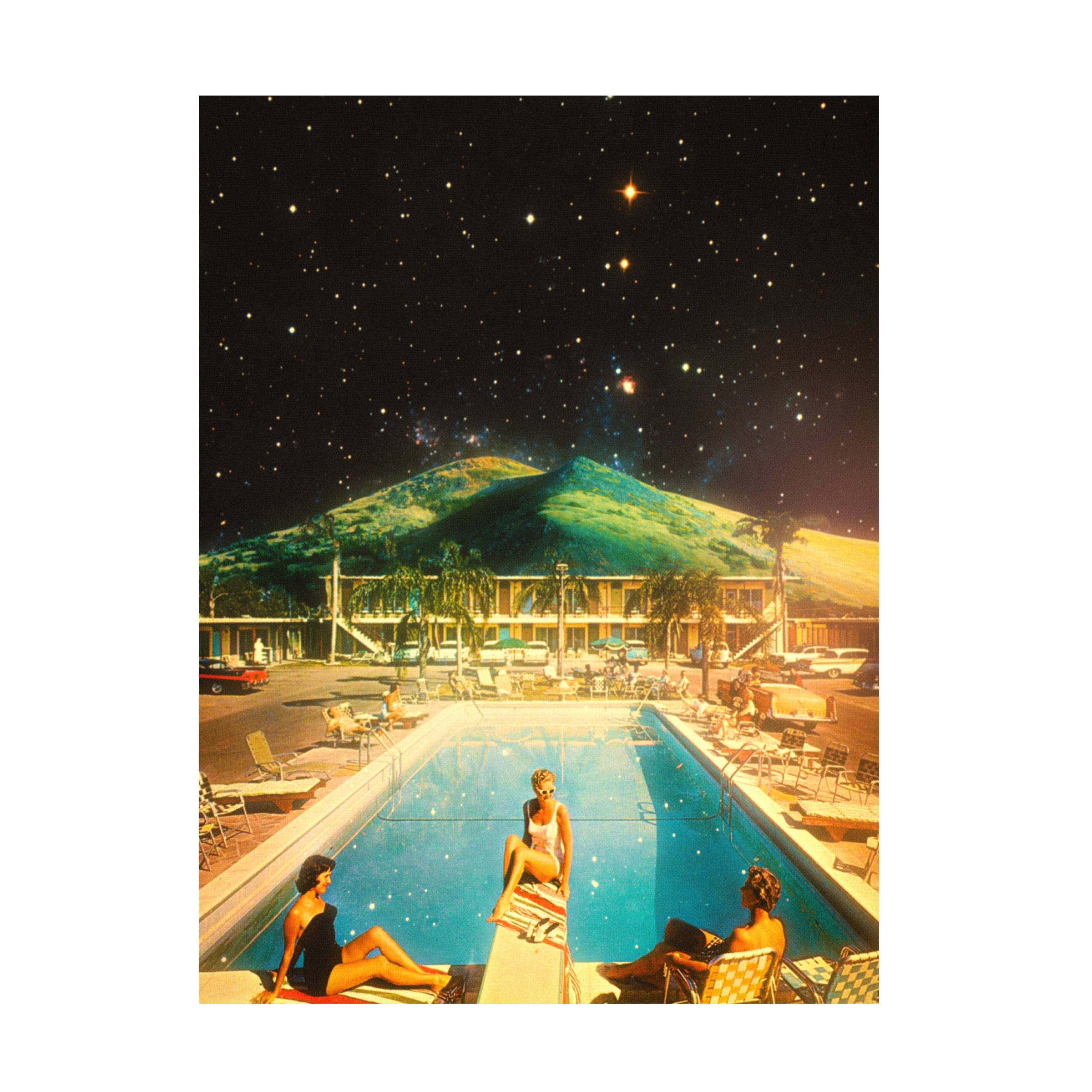 Taudalpoi 'Space Pool' Canvas Art