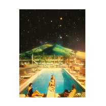 Taudalpoi 'Space Pool' Canvas Art