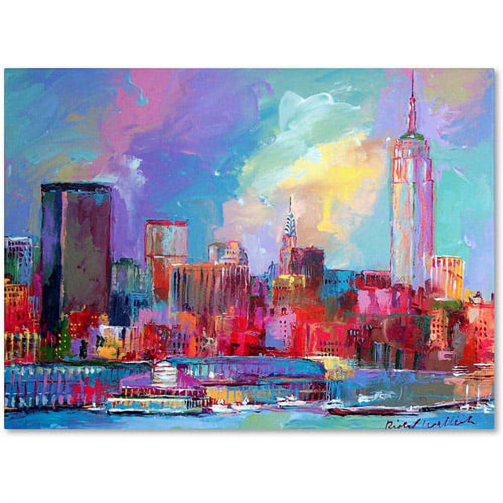Empire Beige Maple Wood Framed Canvas Art