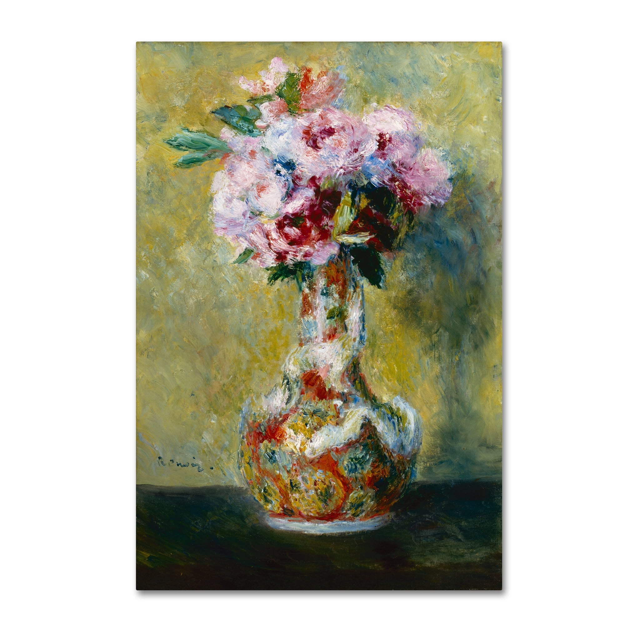 Bouquet in a Vase Renoir Canvas Print, 15" x 20"