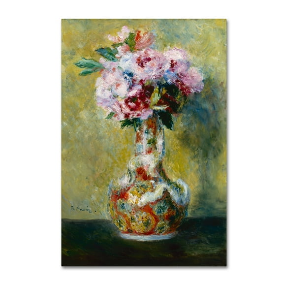 Renoir 'Bouquet In A Vase' Canvas Art