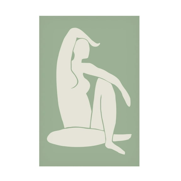 Pictufy Studio II 'Figure Matisse Style Green' Canvas Art