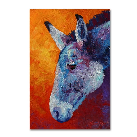 Marion Rose 'Burro IV' Canvas Art