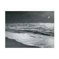 thumbnail image 1 of Sue Schlabach 'Moonrise Beach Black And White' Canvas Art, 1 of 4