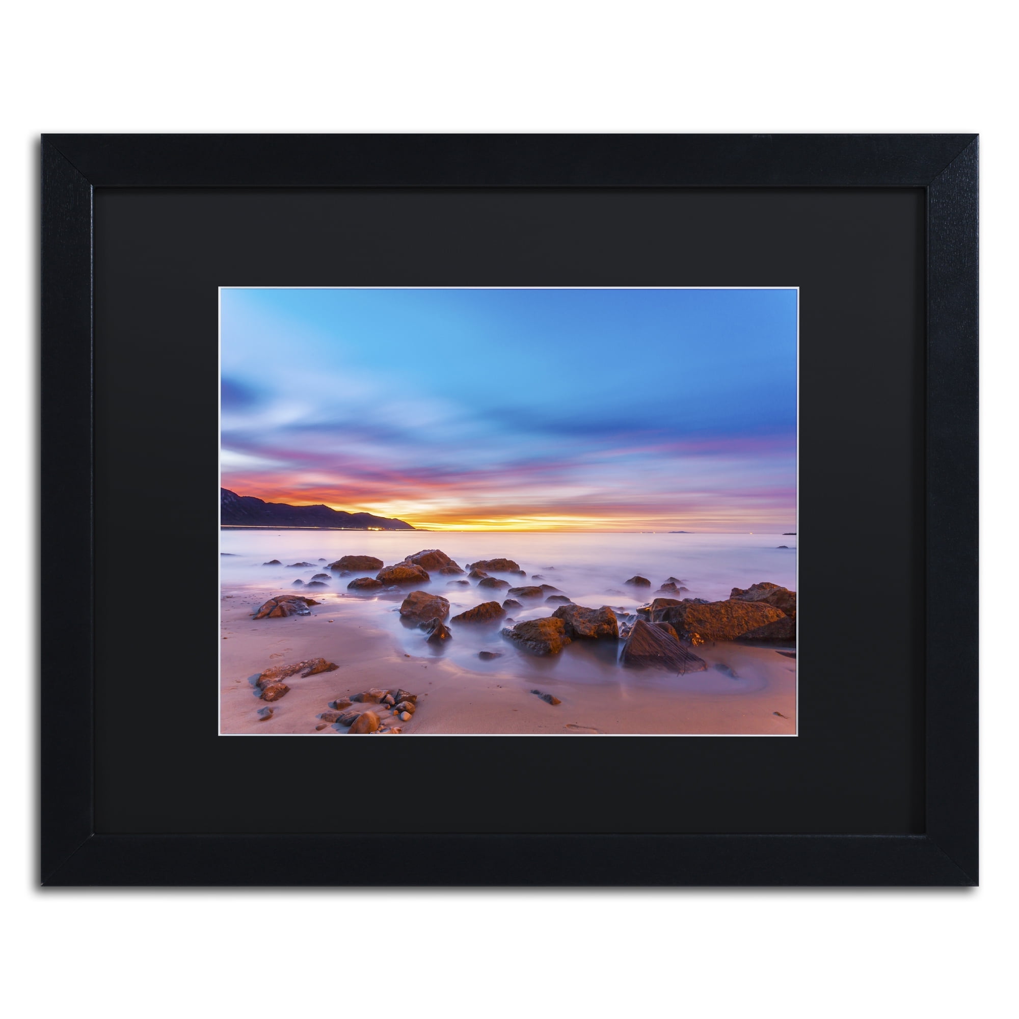 Chris Moyer 'Mussel Shoals Morning' Black Matted Framed Art