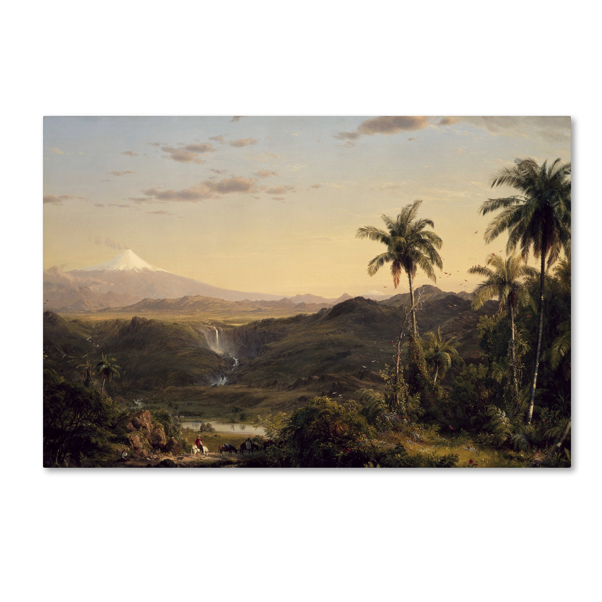 Church 'Cotopaxi Ecuador' Canvas Art