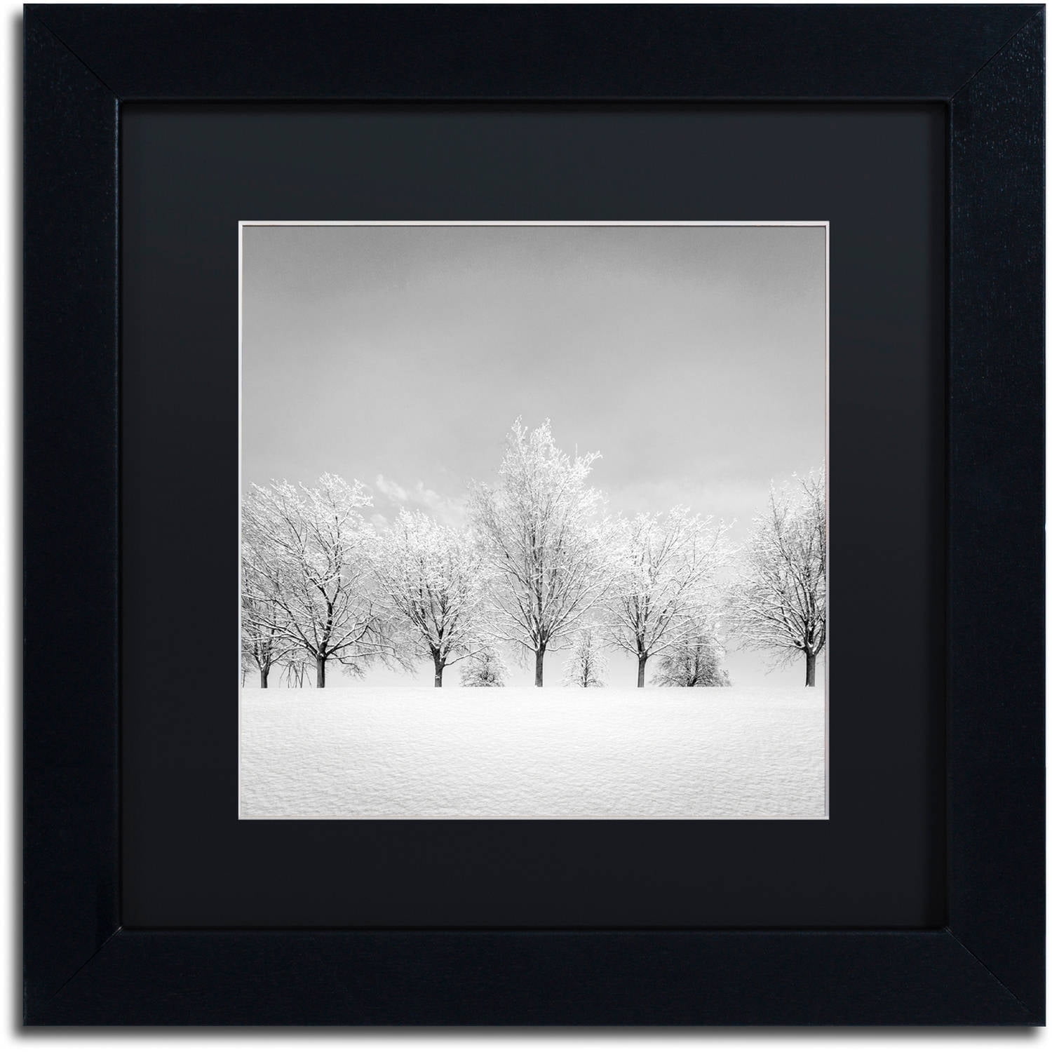 Dave MacVicar 'Ice Storm' Black Matted Framed Art
