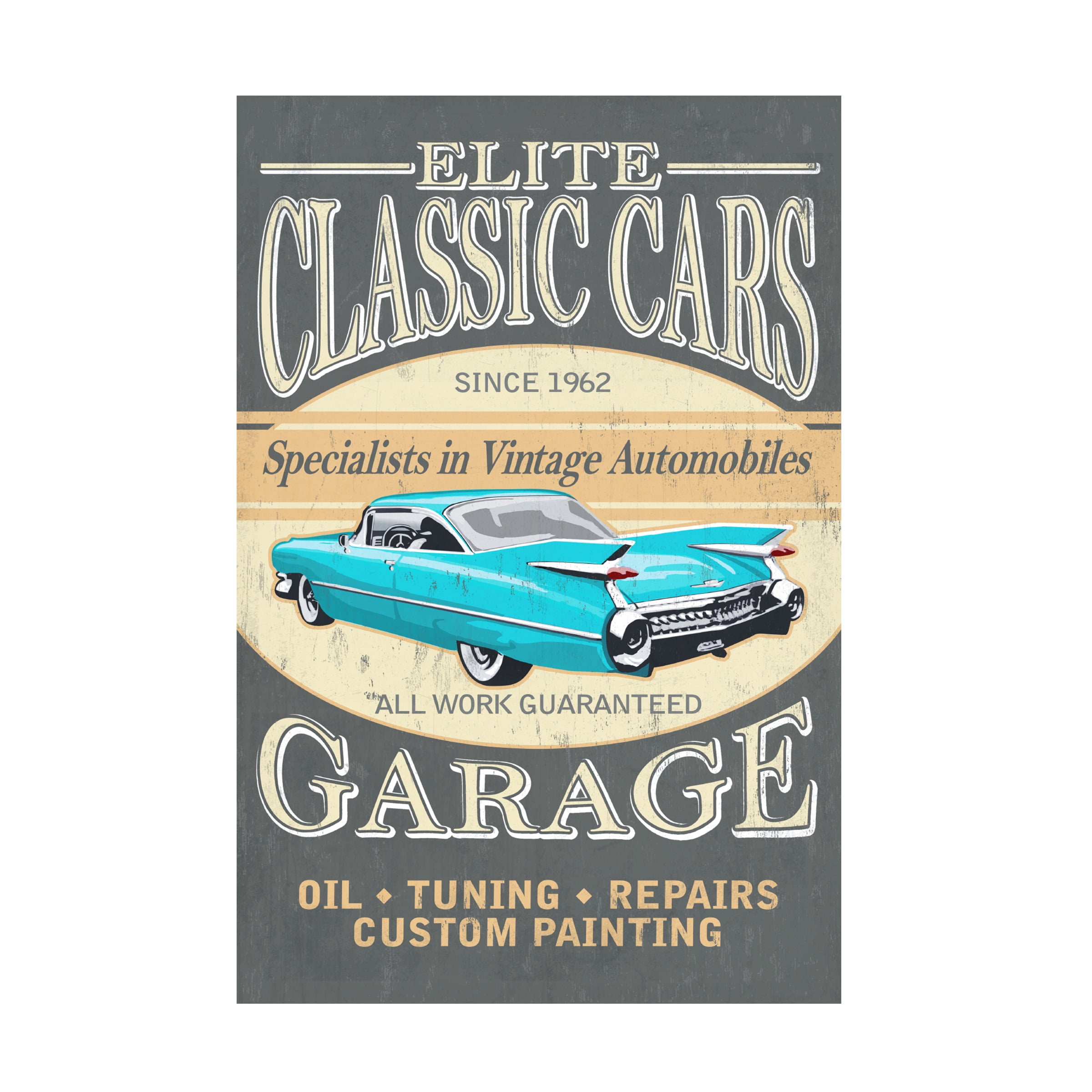 Lantern Press 'Car 8' Canvas Art