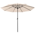 thumbnail image 1 of Pure Garden 9FT Outdoor Vented Patio Umbrella with Easy Crank (Tan), 1 of 9