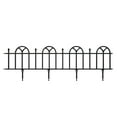 thumbnail image 1 of Pure Garden 4-Piece Flower Bed Edging - Interlocking No-Dig Fence (Black), 1 of 8