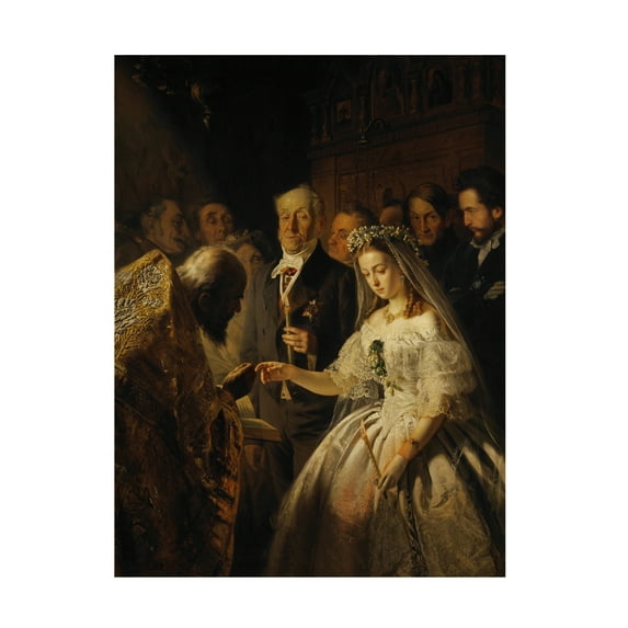 Vasily Pukirev 'The Unequal Marriage' Canvas Art