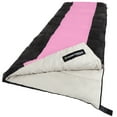 thumbnail image 1 of Wakeman Lightweight Camping Sleeping Bag for Children and Adults, Pink, 1 of 4