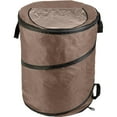 thumbnail image 1 of Wakeman Outdoors 46-Gallon Pop Up Outdoor Trash Can for Camping, Beige, 1 of 9