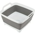 thumbnail image 1 of Wakeman Outdoors 9L Collapsible Wash Basin - Portable Sink with Drain, Gray, 1 of 10