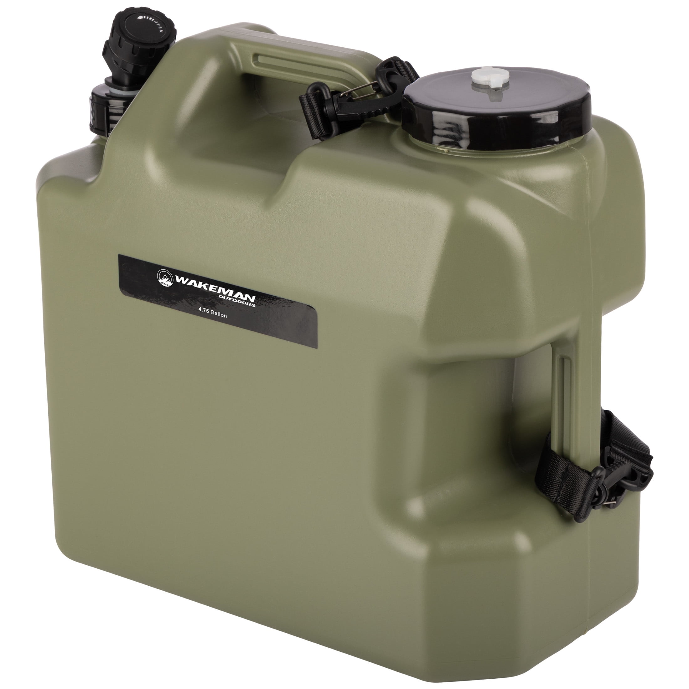 Wakeman Outdoors Camping Water Jug with Spigot - 4.75 Gal BPA Free No Leak Water Container