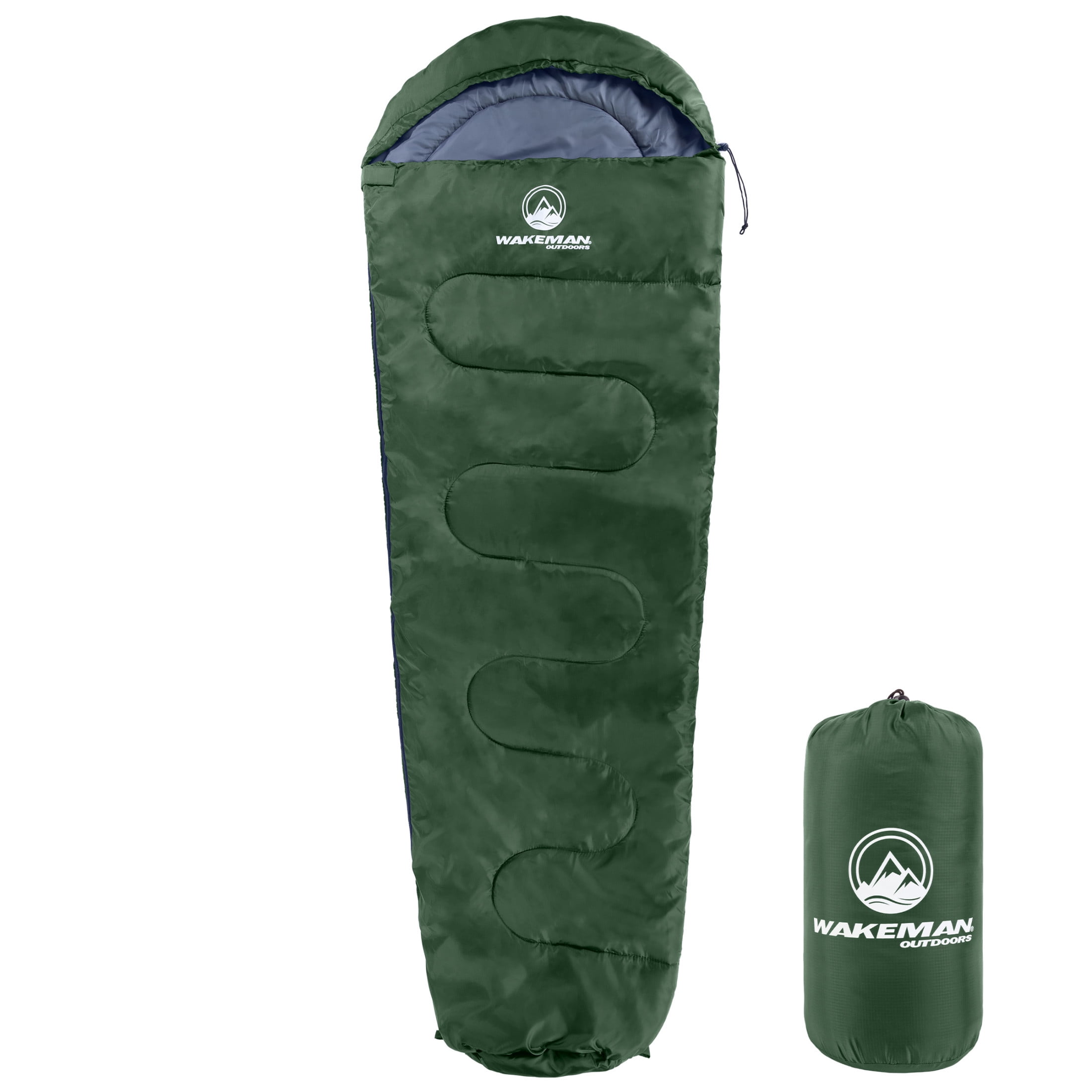 Wakeman Outdoors Cold Weather Mummy Sleeping Bag Rated to 10°F