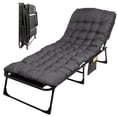 thumbnail image 1 of Wakeman Outdoors Folding Camping Cot with Mattress for Adults up to 440lbs, Gray, 1 of 7