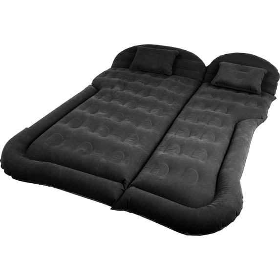 Wakeman Outdoors Inflatable Mattress - Car Air Mattress for SUV or Tent with Aux Outlet Pump, 2 Inflatable Pillows, Car Camping Gear, Black