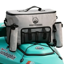 Wakeman Outdoors Kayak Cooler - 18L Seat Back Fishing Cooler, Water-Resistant Insulated Bag with 8-12 Hour Ice Retention, Fits 24 (330ml) Cans - Gray