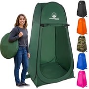 Pop-Up Pod - Instant Privacy Tent Dressing Room or Portable Shower Stall with Carry Bag for Camping Beach or Tailgate by Wakeman Outdoors Green