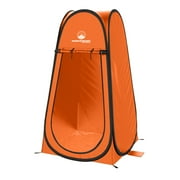 Wakeman Outdoors Pop Up Privacy Tent, Dressing Room, or Bathroom (Orange)