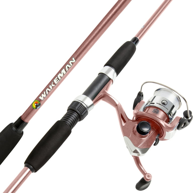Wakeman Rose Gold 65 Spinning Rod and Reel Combo 