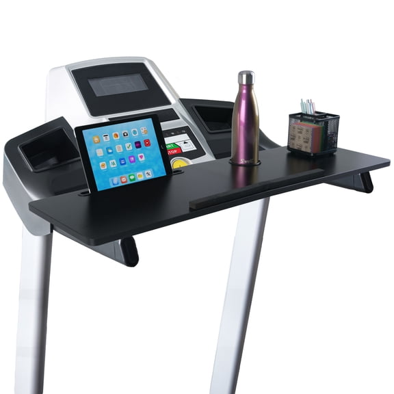 Wakeman Universal Treadmill Desk Attachment for Laptop, Tablet, or Phone with Cupholder, Black